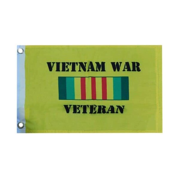 Vietnam War Veteran Ribbon Yellow 12"x18" 100D Woven Poly Nylon