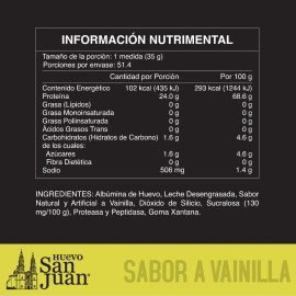 Bolsa Proteína Clara De Huevo Deshidratada 4lbs San Juan Fit Sabor Vainilla
