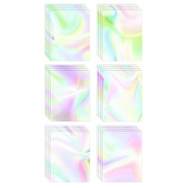 Stationery Paper, 100 Sheets, Swirl Effect Watercolor Writing Stationery, Letter Size 8.5 x 11 inch, 6 Unique Double Sided Designs, by Better Office Products, 100 Pack