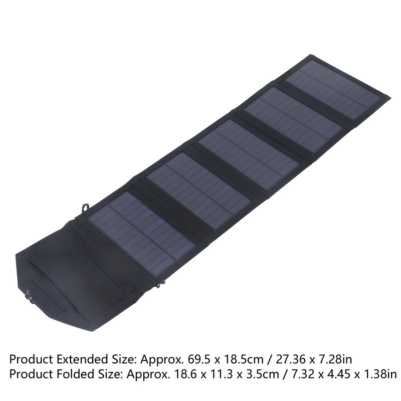 Solar Panel 15W 5V Dual USB Output Portable Folding Solar