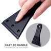 Black Glass Scraper, 3.1" x 5.7" Window Scraper, Ceramic Hob