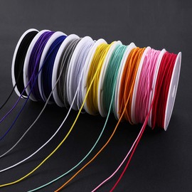 MAKERSLAND Elastic Cord for Making Jewelry 1mm 130m/142Yards 10Roll Multicolor Stretch String Beading Crafting for DIY Masks Jewelry Making Necklace Bracelet Beading Craft Thread
