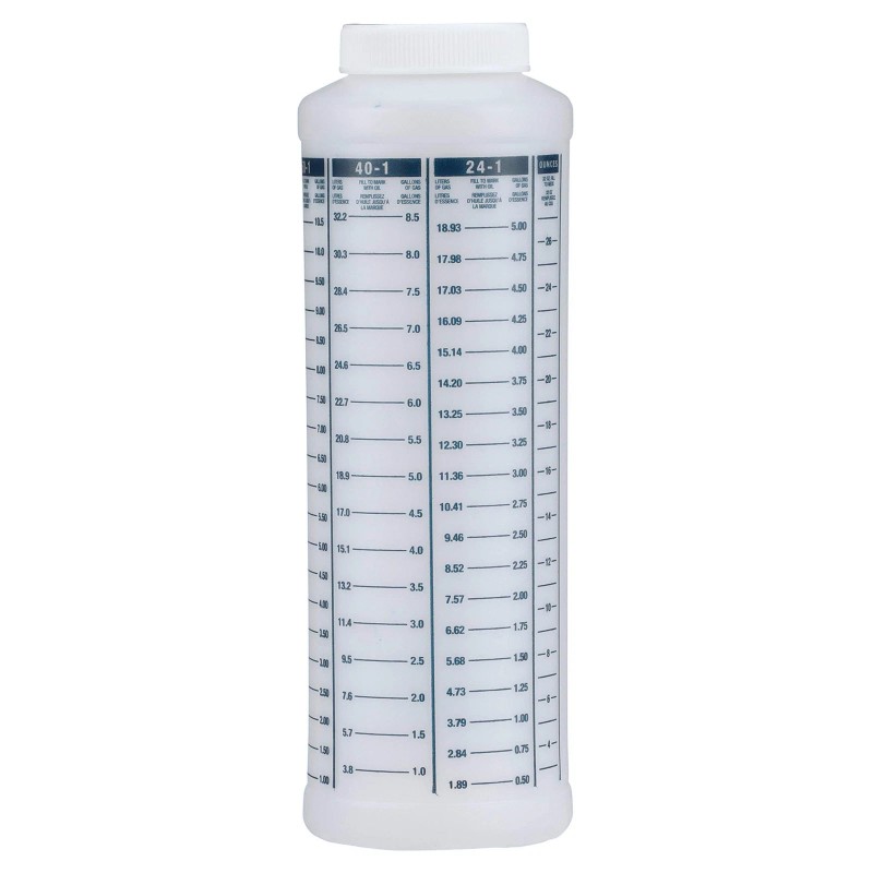 Attwood 11873-1 Wide-mouth Marine Fuel/oil Mixing Bottle 1-Quart, One