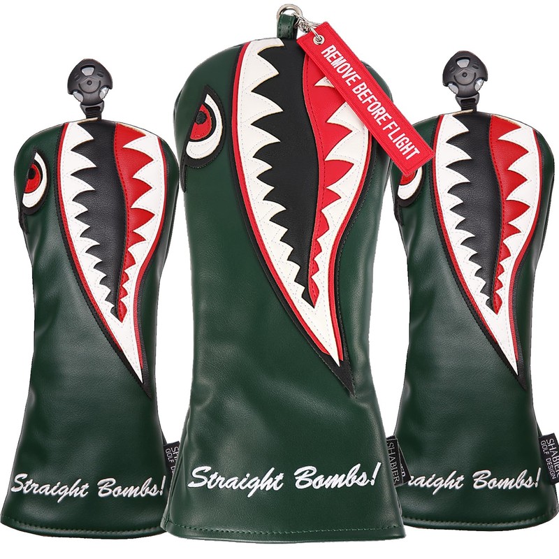 SHABIER New War Shark Flying Tiger Warshark Golf Fairway Headcover