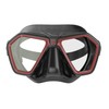 SEAC Unisex Adult Eagle Mask for Freediving and Spearfishing Black/Red