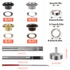 3/16 Inch Grommet Tool Kit, Preciva 440Pcs Grommets Eyelets Sets