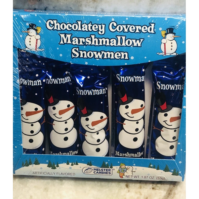 Ship N 24 Hours. New-Chocolatey Covered Marshmallow Snowman. 1.87 0z.