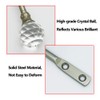 PHOEWON 2 Pack Curtain Holdbacks Acrylic Crystal Ball Curtain Tie