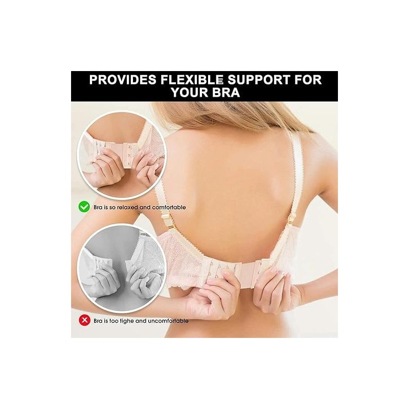 Vayfoni 6-Pack Women's Bra Extender Set - Soft & Comfortable