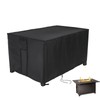 Fenghome Fire Pit Cover Rectangular, Waterproof Windproof Gas Fire Pit