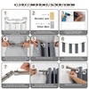 Mayrhyme Brushed Nickel Bay Window Curtain Rods with Aluminum End