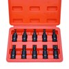 ACEBON Triple Square Spline Bit Socket Set, 10-Piece M4 -