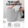 Fantasticlean Microfiber Cleaning Cloth Roll -75 Pack, Tear Away Microfiber