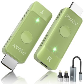 Wireless HDMI Transmitter and Receiver, Wireless HDMI 98FT/30M Kit, 4K Decode 1080P Output for TV Streaming, Meeting Streaming Video Audio Files from Laptop, PC to HDTV, Projector