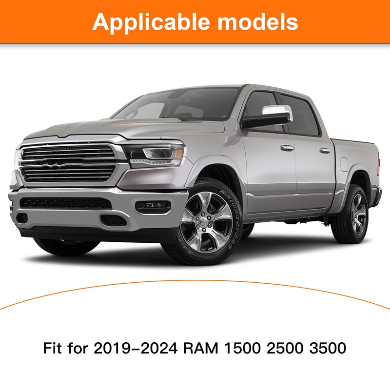 OUESAAS Rear Tailgate Emblem for 2019-2024 RAM 1500 2500 3500,