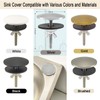 XNTONG - Sink Hole Cover, Sink Overflow Cap, Solid Brass