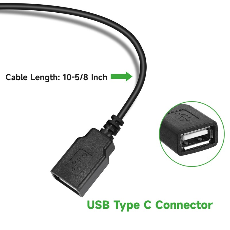 Acridine 12V 24V DC to 5V 3A USB Female DC