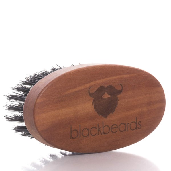 blackbeards Beard Brush ● With Boar Bristles ● Large Handle Made of Oiled Pear Wood ● Beard Care from 3-Day Beard to Full Beard ● For a Soft, Nourished Beard ● Made in Germany