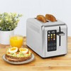 Kalorik Touchscreen Toaster 2-Slice with Extra-Wide Slots, Rapid Toasting Technology