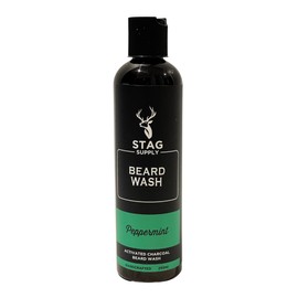 Stag Supply BLACK Activated Charcoal Beard Wash Peppermint 250ml