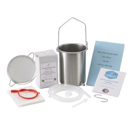 PureLife Coffee Enema Kit- Made in USA - "All You Need Kit - 2 Qt USA Stainless Steel Enema Enema Bucket - Lab Tested Organic Enema Coffee - Mold, Fungus, Mycotoxin Free - 1 Pound - Coffee Strainer
