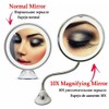 Makeup Mirror with LED Light and Suction Cup 360 Degree