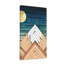 Rustic Sun Mountain No Device Blank Light Switch Plate Cover Decorative Electrical Outlet Covers Wallplate for Home Living Room Trendy Accessories Decor