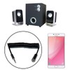 3.5mm Coiled Cable, 3.5mm 3 Pole Male to Female Stereo