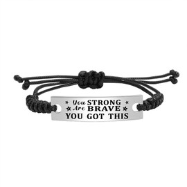 Kisseason You Are Strong You Are Brave You Got This Bracelet Jewelry, Birthday Gifts for Men Women