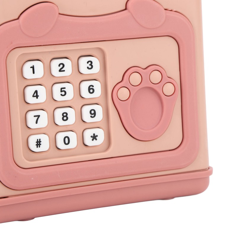 Automatic Money Scroll Bank Cartoon Multifunction 4 Digit Cipher Portable