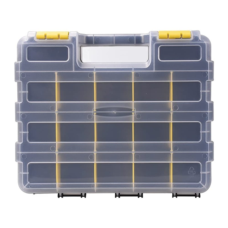 Tools Organizer Box Small Parts Storage Box 34-Compartment Double Side