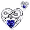 FOREVER QUEEN June Birthstone Charms for Charms Bracelet- 925 Sterling