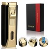 FLABOX Triple Jet Flame Torch Lighter with Punch and Holder,