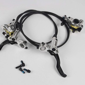 jpfashion Bicycle Brake Lever Left and Right Lever Set 800/1400mm MTB Bicycle Hydraulic Disc Brake Set Front and Rear Bike Parts