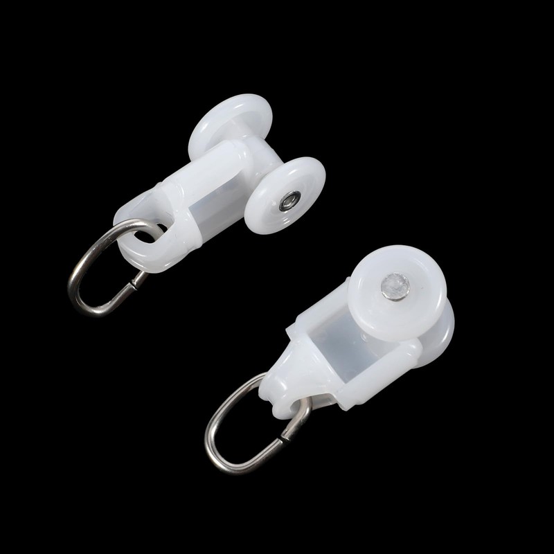50 Pcs Curtain Track Glider Rollers Hooks Ceiling Sliding Curtain