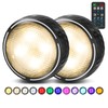 TECOMLIGHT LED Puck Lights with Remote Control, Battery Operated Wireless