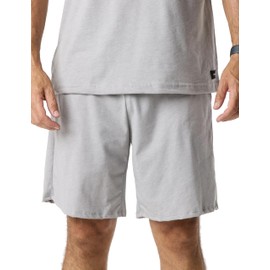 DFND Cooling Sleepwear Shorts for Men – Celliant Infrared Recovery Technology - Made in USA - (Heather Grey - Large)