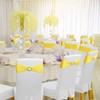 MDS Pack of 50 Spandex Chair Sashes Bow Premium Stretch