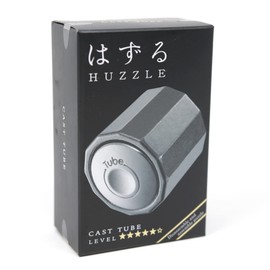 Venker Hanayama Cast Tube Puzzle - Level 5 of 6 - Very Difficult - Includes Crux Sticker