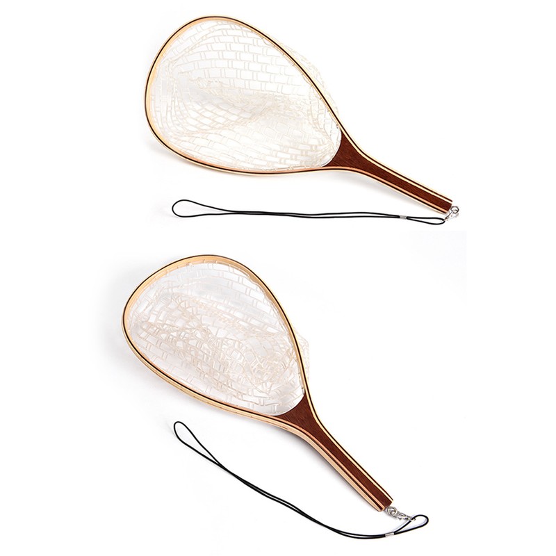 Fly Fishing Landing Net Trout Bass Nylon Mesh Catch and