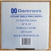 Damroos 250 Steam Table Pan Disposable Liners, Suitable for 1/3