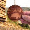 Cedar Ornament - Free Range American Bison