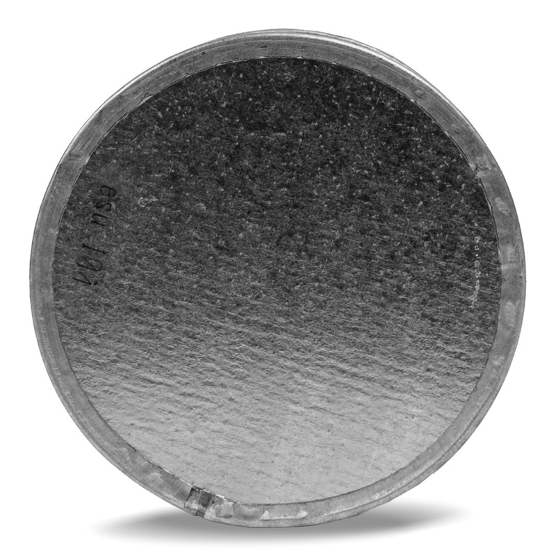 4" Inch Galvanized Steel Tee Cap - Round Vent Cover