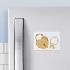 CafePress Heart Lock Magnets Rectangle Magnet, 3"x2" Refrigerator Magnet