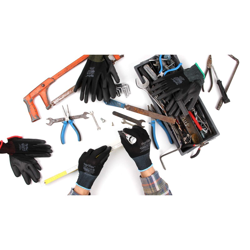 FUZZIO 24 Pairs Ogrifox PU Coated Work Gloves Glove Clips