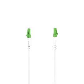 Hama Glasfaserkabel 15m (Netzwerkkabel, 10Gbit, Patchkabel, LC/APC auf LC/APC, Lichtwellenleiter, LWL Glasfaserkabel, Netzwerkkabel 15m, Gigabit Ethernet, Verbindung von Router, Switch) weiß