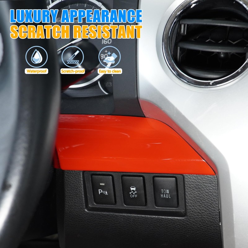 LLKUANG Central Control Dashboard Panel Decorative Panel Cover Compatible with