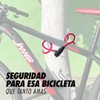 Candado Llave Cadena Para Bicicleta Alta Seguridad 8x1500mm (Rojo)