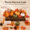 Autumn Pumpkin Decorations,Artificial Fall Maple Leaves Thanksgiving Decor