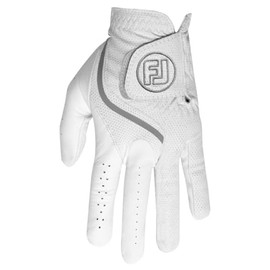 FootJoy Cyflex Men's Golf Gloves, White/Gray, 9.8 inches (25 cm), multicolor (white / gray)